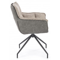 Стул поворотный Halmar K523 серый/черный купить в Минске