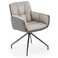 Стул поворотный Halmar K523 серый/черный купить в Минске
