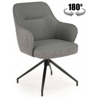 Стул поворотный Halmar K527 серый/черный