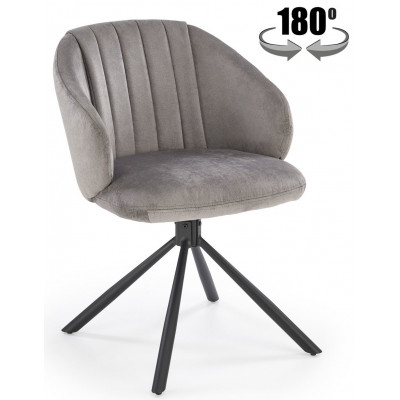 Стул поворотный Halmar K533 серый/черный купить в Минске