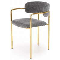 Стул Halmar K537 серый/золотой