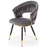 Стул Halmar K551 серый/черный/золотой Стул Halmar K551 серый/черный/золотой