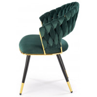 Стул Halmar K551 зеленый/черный/золотой купить в Минске