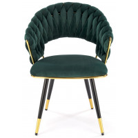 Стул Halmar K551 зеленый/черный/золотой купить в Минске