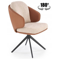 Стул поворотный Halmar K554 коричневый/бежевый/черный