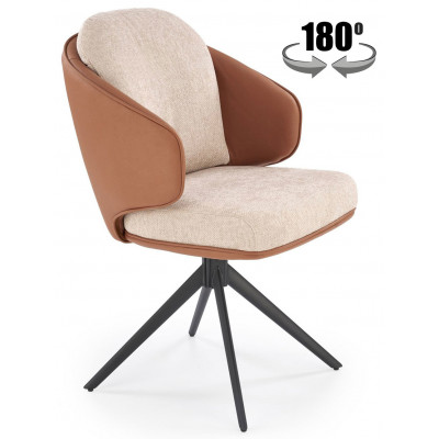 Стул поворотный Halmar K554 коричневый/бежевый/черный купить в Минске