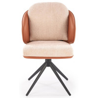 Стул поворотный Halmar K554 коричневый/бежевый/черный купить в Минске