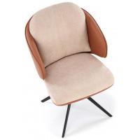 Стул поворотный Halmar K554 коричневый/бежевый/черный купить в Минске