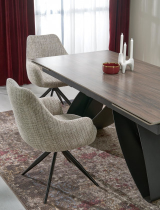 Стул поворотный Halmar K564 бежевый/черный купить в Минске