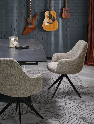 Стул поворотный Halmar K564 бежевый/черный купить в Минске