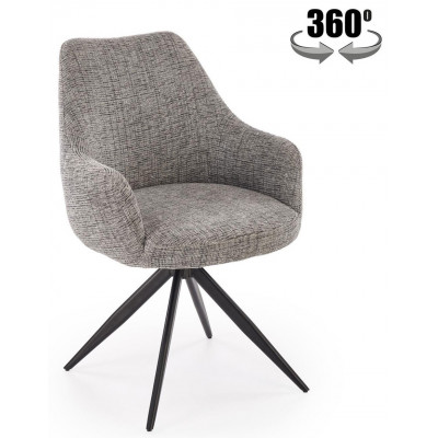 Стул поворотный Halmar K564 серый/черный купить в Минске