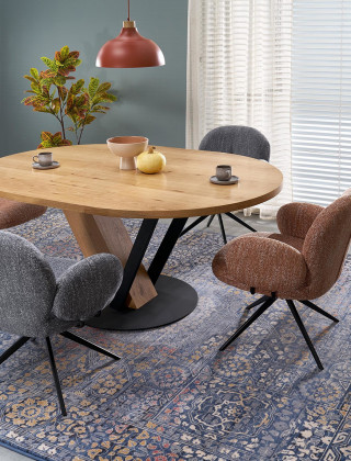 Стул поворотный Halmar K568 корица/черный купить в Минске