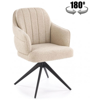 Стул поворотный Halmar K570 бежевый/черный купить в Минске