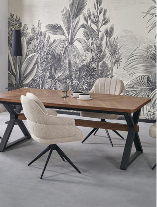 Стул поворотный Halmar K570 бежевый/черный купить в Минске