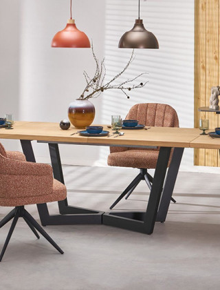 Стул поворотный Halmar K570 корица/черный купить в Минске