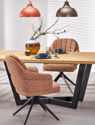 Стул поворотный Halmar K570 корица/черный купить в Минске