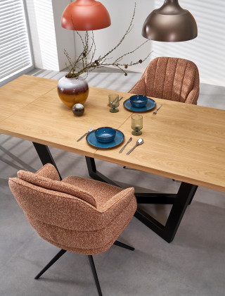 Стул поворотный Halmar K570 корица/черный купить в Минске