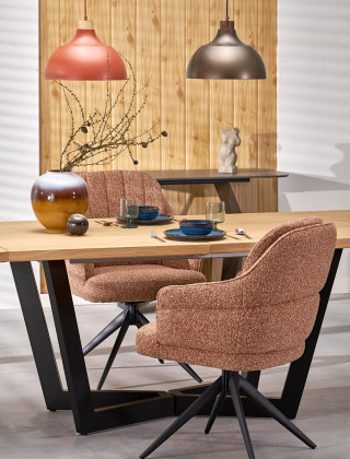 Стул поворотный Halmar K570 корица/черный купить в Минске