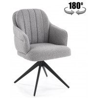 Стул поворотный Halmar K570 серый/черный