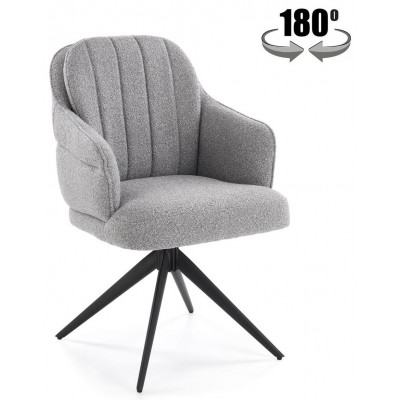 Стул поворотный Halmar K570 серый/черный купить в Минске