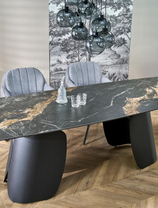 Стул поворотный Halmar K570 серый/черный купить в Минске