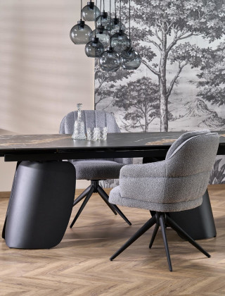 Стул поворотный Halmar K570 серый/черный купить в Минске