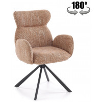 Стул поворотный Halmar K571 корица/черный