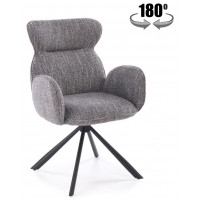 Стул поворотный Halmar K571 серый/черный