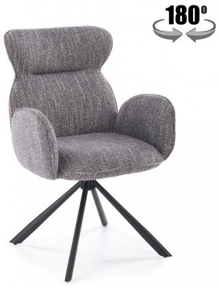 Стул поворотный Halmar K571 серый/черный купить в Минске