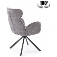Стул поворотный Halmar K571 серый/черный купить в Минске