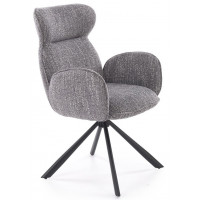 Стул поворотный Halmar K571 серый/черный купить в Минске