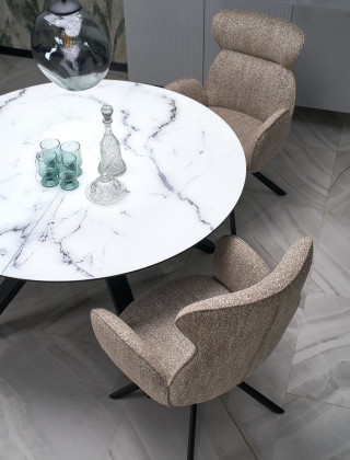 Стул поворотный Halmar K571 темно-бежевый/черный купить в Минске