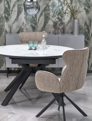 Стул поворотный Halmar K571 темно-бежевый/черный купить в Минске