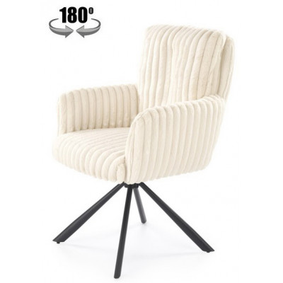 Стул поворотный Halmar K572 кремовый/черный купить в Минске