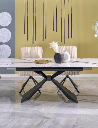 Стул поворотный Halmar K572 кремовый/черный купить в Минске