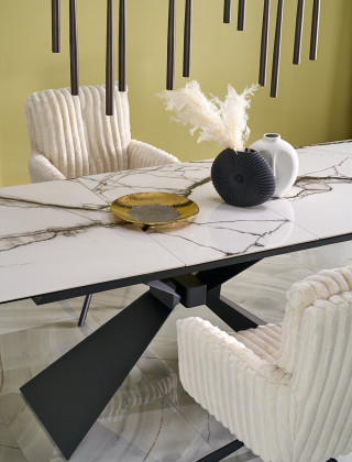 Стул поворотный Halmar K572 кремовый/черный купить в Минске