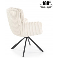 Стул поворотный Halmar K572 кремовый/черный купить в Минске