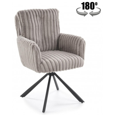 Стул поворотный Halmar K572 серый/черный купить в Минске