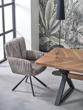 Стул поворотный Halmar K572 серый/черный купить в Минске