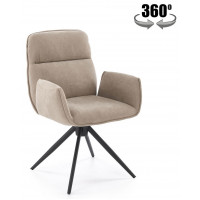 Стул поворотный Halmar K574 темно-бежевый/черный
