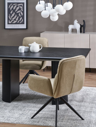 Стул поворотный Halmar K574 темно-бежевый/черный купить в Минске