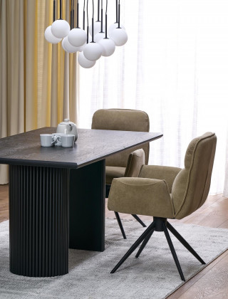 Стул поворотный Halmar K574 темно-бежевый/черный купить в Минске