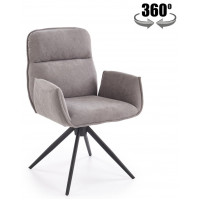 Стул поворотный Halmar K574 серый/черный