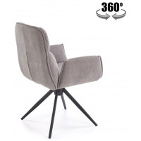 Стул поворотный Halmar K574 серый/черный купить в Минске