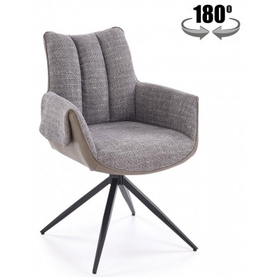 Стул поворотный Halmar K579 серый/черный купить в Минске