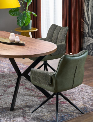 Стул поворотный Halmar K579 зеленый/черный купить в Минске