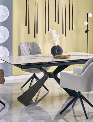 Стул поворотный Halmar K591 коричневый/черный купить в Минске