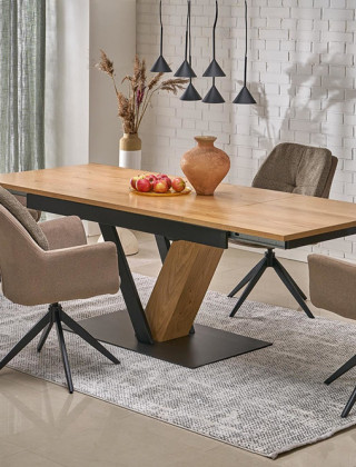 Стул поворотный Halmar K591 коричневый/черный купить в Минске