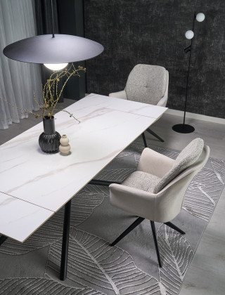 Стул поворотный Halmar K591 светло-серый/черный купить в Минске