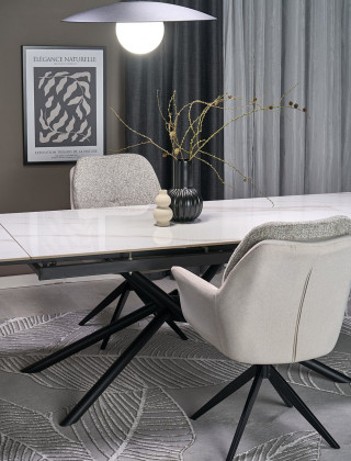 Стул поворотный Halmar K591 светло-серый/черный купить в Минске